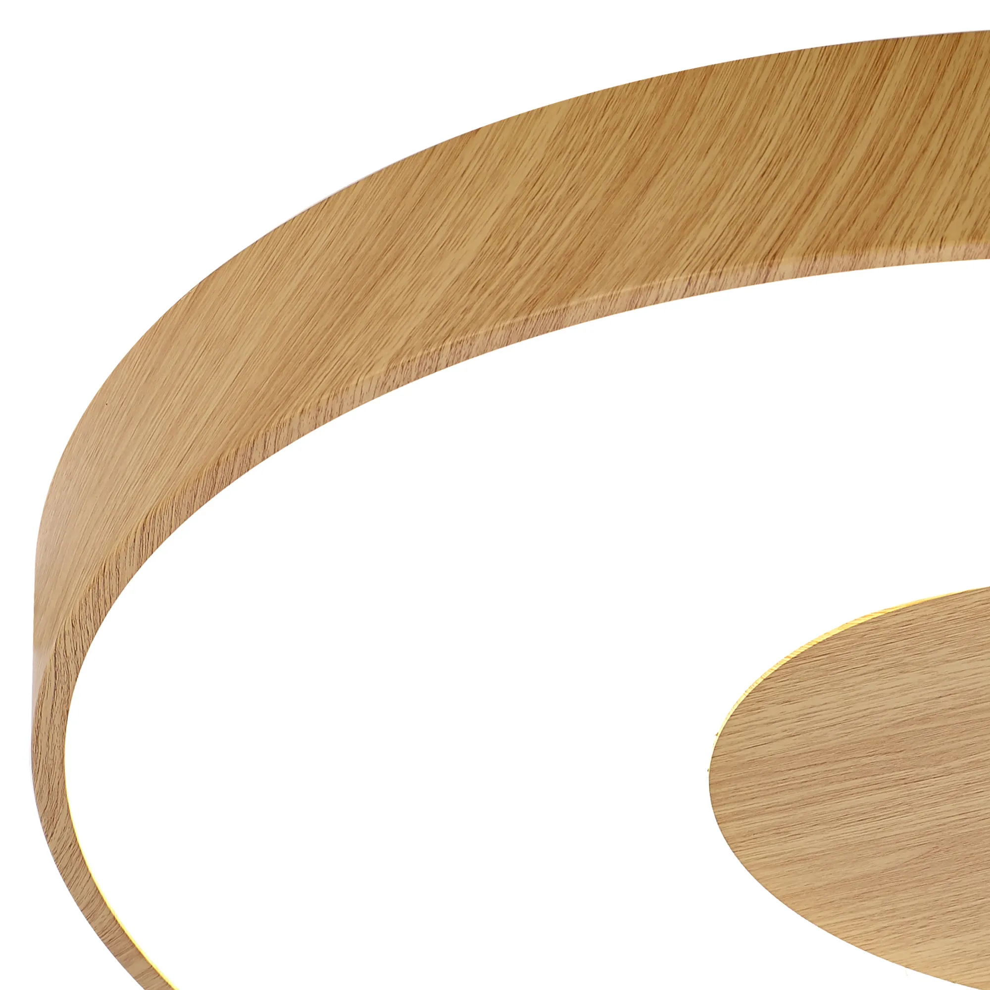 Coin 100W LED Round  Flush Ceiling Wood Effect M7562  Mantra Coin Round